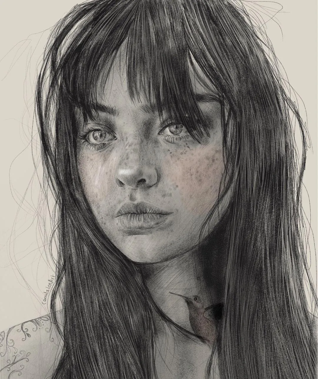 Pecas — Graphite and ink